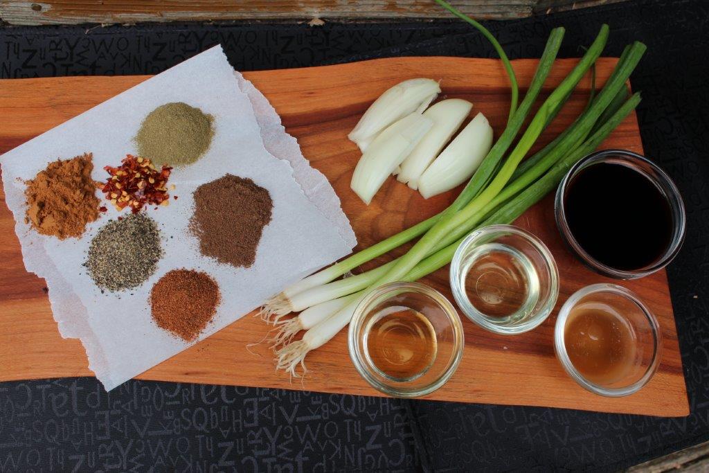 All the ingredients you'll need for my Jerk Chicken recipe.  Picture by Mairlyn Smith
