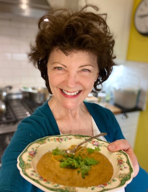 a bowl of thick and hearty soup