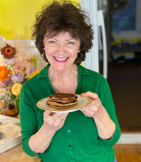 High fibre whole grain pancakes