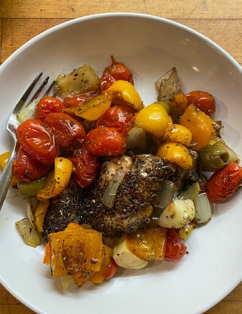 Sheet Pan Chicken Dinner for Two